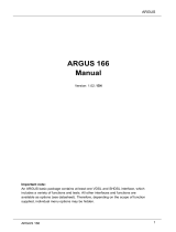 Argus 166 User manual