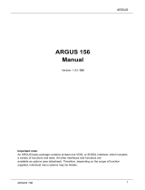 Argus 156 User manual
