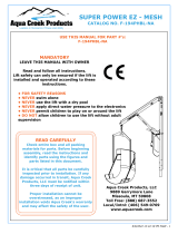 Aqua Creek Products F-194HBL-NA User manual