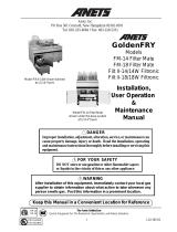 Anets GoldenFRY Filt II-14W User manual
