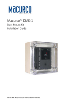 Macurco DMK-1 Installation guide