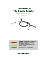 Quadratec 12 Volt Power Adapter Installation guide