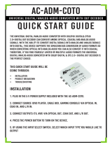 AVPro Edge AC-ADM-COTO Quick start guide