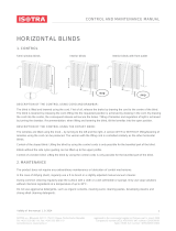 Isotra Isolite blinds Control And Maintenance Manual